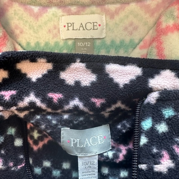 Children’s Place Girls Quarter Zip Fleece Sweaters Size 10-12 - Picture 5 of 5